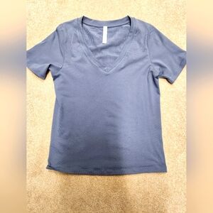 ATHLETA Classic Blue V-Neck Women's Top